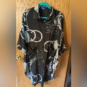 Abstract asymmetrical shirt dress!  Size large